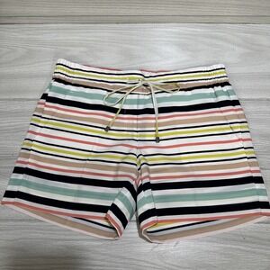 THE‎ LIMITED Women's (Size XS) Striped Shorts Elastic Waist Slash & Back Pockets